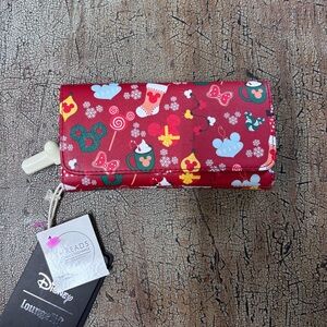 NWT Disney Loungefly Mickey Mouse Holiday Sweets & Treats Festive Wallet